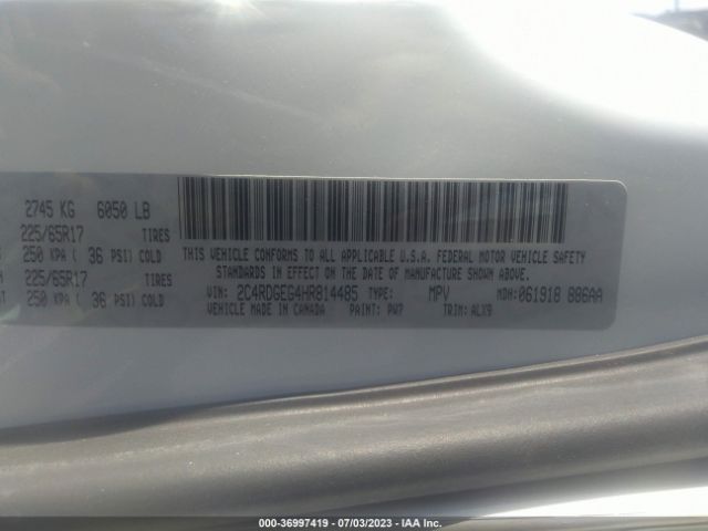 2C4RDGEG4HR814485 Dodge Grand Caravan Gt