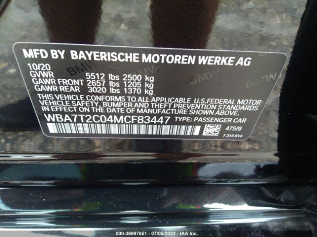 WBA7T2C04MCF83447 BMW 7 Series 740i