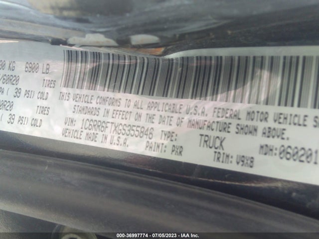 RAM 1500 Express 2016 1C6RR6FTXGS355846 Image 9