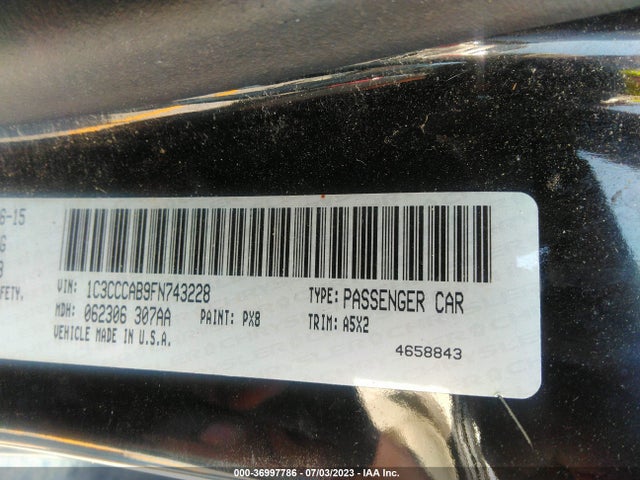 1C3CCCAB9FN743228 Chrysler 200 Limited