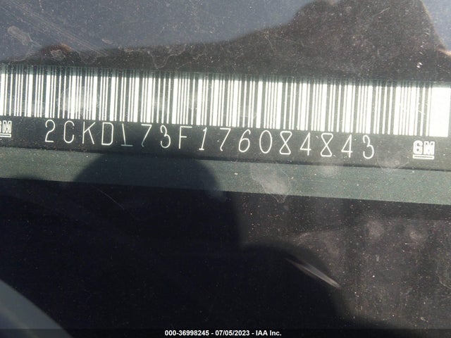 2007 PONTIAC TORRENT VIN: 2CKDL73F176084843
