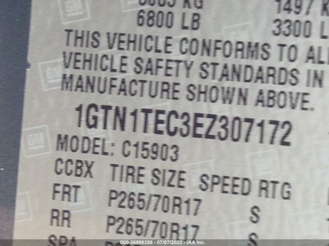 1GTN1TEC3EZ307172 GMC SIERRA 1500