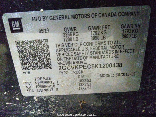 Chevrolet Silverado 1500 Ld Lt 2019 2GCVKPEC5K1200438 Image 9