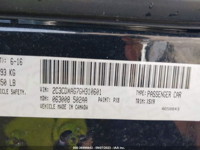 2C3CDXAG7GH310601 Dodge Charger Police