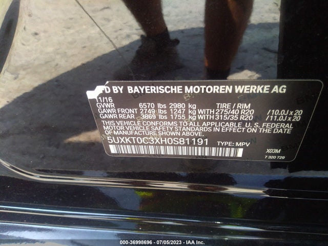 BMW X5 Xdrive40e Iperformance 2017 5UXKT0C3XH0S81191 Image 9