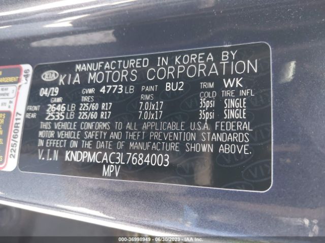 KNDPMCAC3L7684003 KIA Sportage Lx