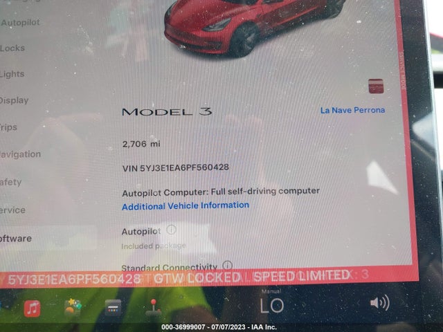 2023 Tesla 3, VIN: 5YJ3E1EA6PF560428