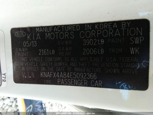 KNAFX4A84E5092366 KIA FORTE EX