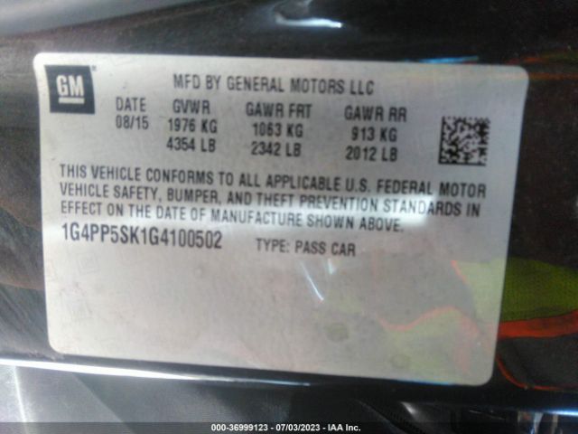 1G4PP5SK1G4100502 Buick Verano
