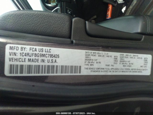 1C4RJFBG9MC795426 Jeep Grand Cherokee Limited