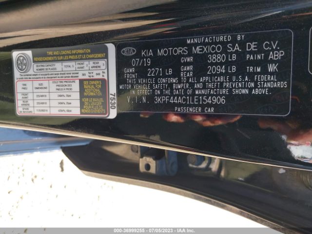 3KPF44AC1LE154906 KIA FORTE GT
