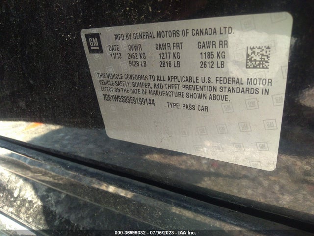 2G61W5S83E9199144 Cadillac Xts Platinum
