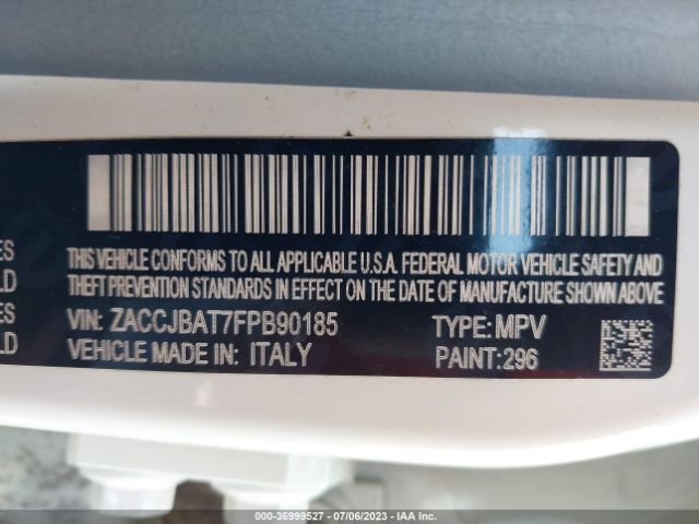 ZACCJBAT7FPB90185 Jeep Renegade Sport
