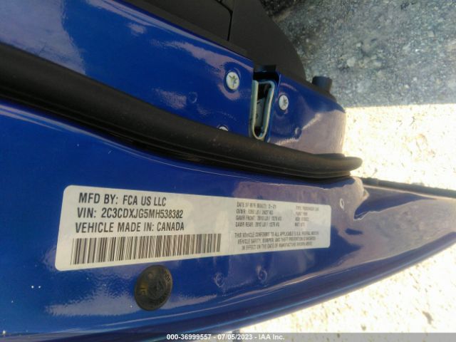 2C3CDXJG5MH538382 Dodge Charger Sxt