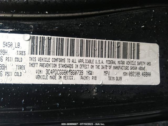 3C4PDCGG6KT860739 Dodge Journey Crossroad