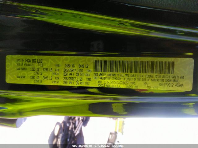 1C4HJXDG4KW678427 Jeep Wrangler Unlimited Sport S