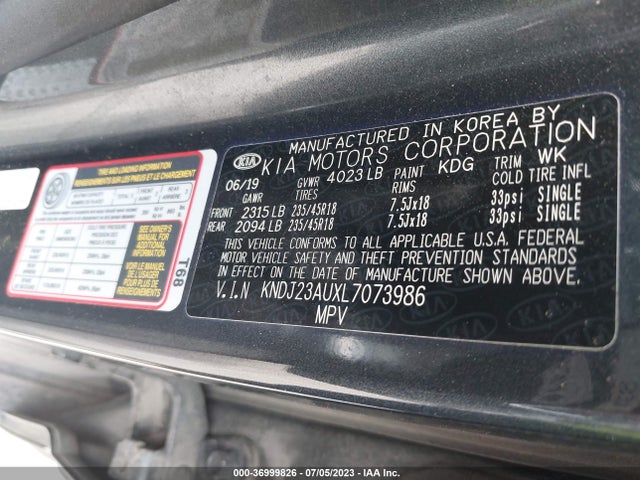 KIA Soul X-line 2020 KNDJ23AUXL7073986 Image 9