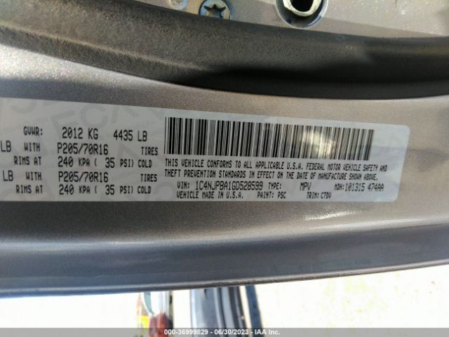 1C4NJPBA1GD528599 Jeep Patriot Sport
