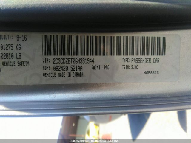 2C3CDZBT0GH331944 Dodge Challenger R/t Plus Shaker