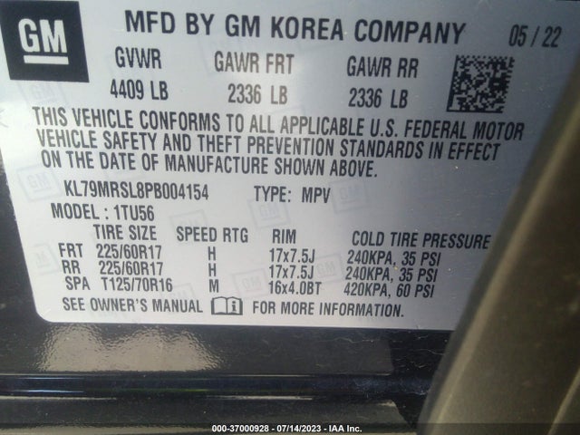 Chevrolet Trailblazer Lt 2023 KL79MRSL8PB004154 Image 9
