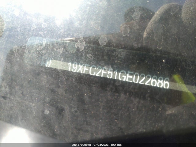 Honda Civic Sedan Lx 2016 19XFC2F51GE022686 Image 9
