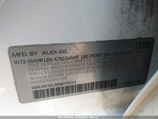 WAUAFAFLXEN019334 Audi A4 PREMIUM
