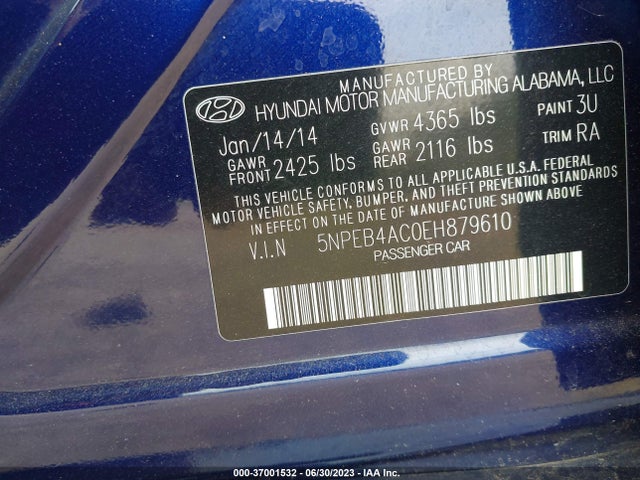 Hyundai SONATA GLS 2014 5NPEB4AC0EH879610 Image 10