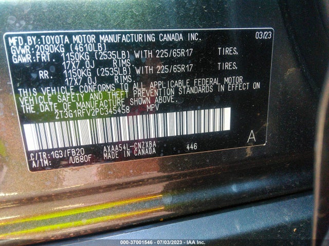 Toyota RAV4 LE 2023 2T3G1RFV2PC345458 Image 9