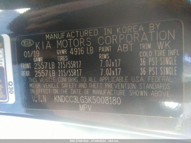 KNDCC3LG5K5008180 KIA Niro Ev Ex