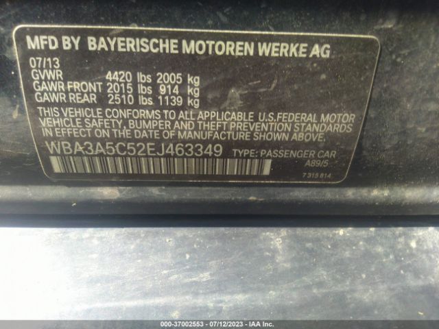 WBA3A5C52EJ463349 BMW 3 Series 328i