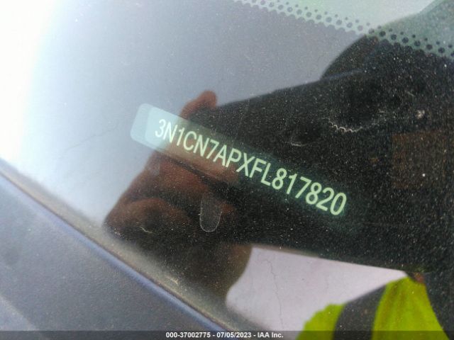 3N1CN7APXFL817820 Nissan VERSA SV