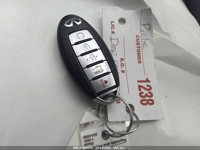 37002815 :رقم المزاد ، JN1EV7EL9JM392153 vin ، 2018 Infiniti Q60 3.0t Luxe مزاد بيع