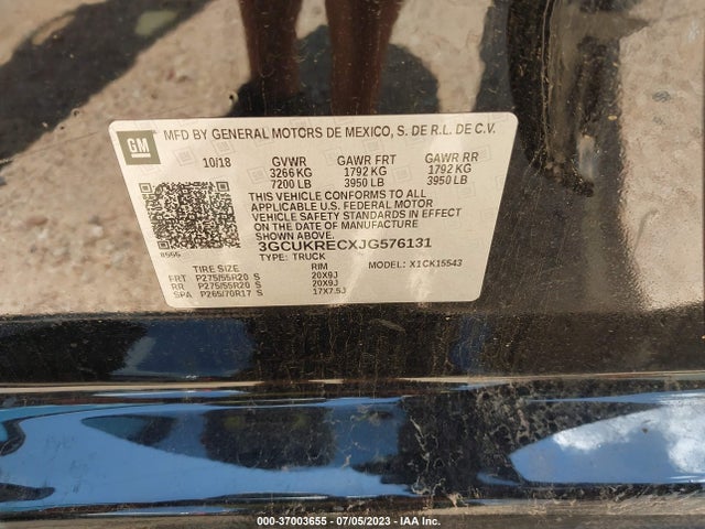 Chevrolet Silverado 1500 Lt 2018 3GCUKRECXJG576131 Image 9