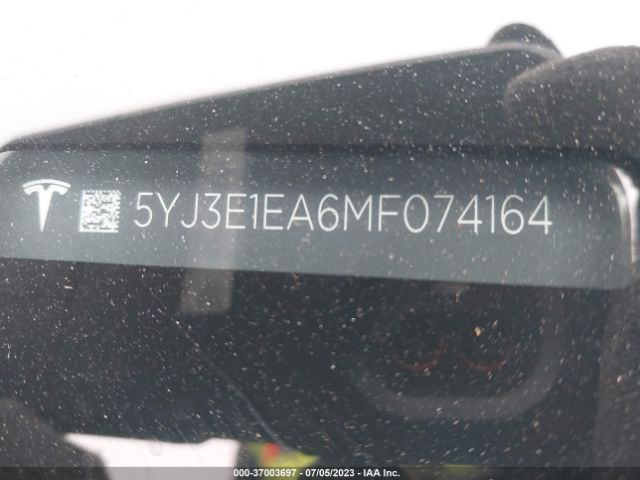 5YJ3E1EA6MF074164 Tesla Model 3 Standard Range Plus