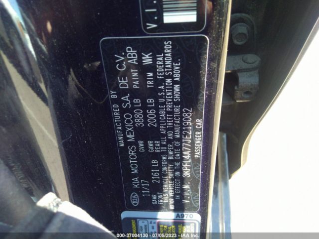 3KPFL4A77JE219082 KIA FORTE S