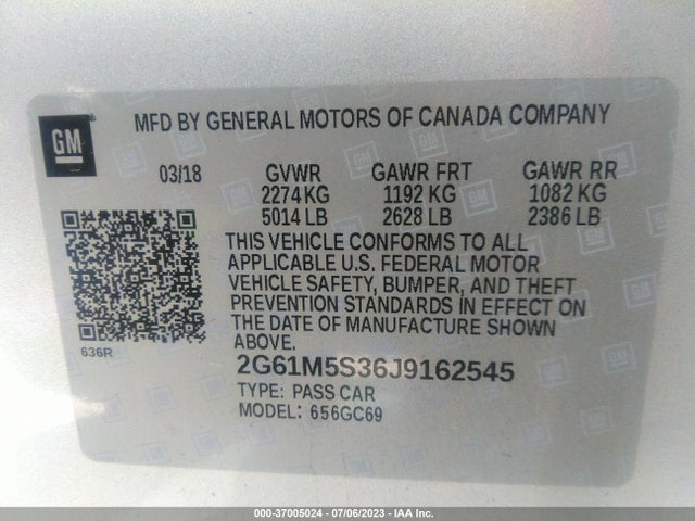 2G61M5S36J9162545 Cadillac XTS LUXURY
