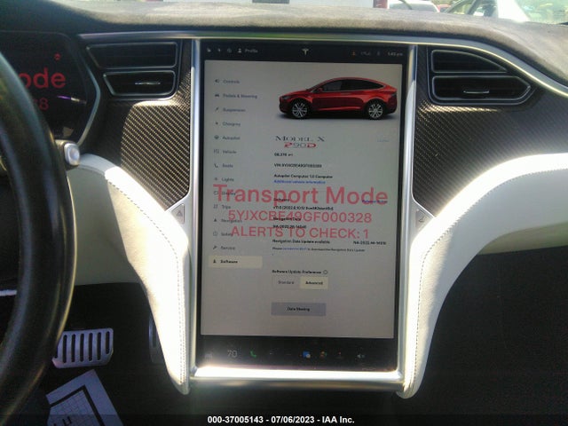 Tesla Model X P90d/75d/p100d 2016 5YJXCBE49GF000328 Image 9