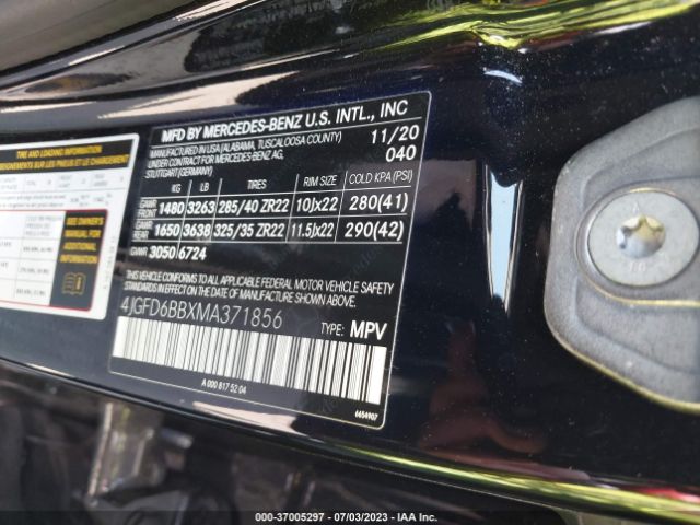 4JGFD6BBXMA371856 Mercedes-Benz Gle Amg Gle 53