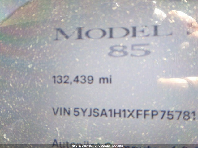 5YJSA1H1XFFP75781 Tesla Model S Kwh Battery