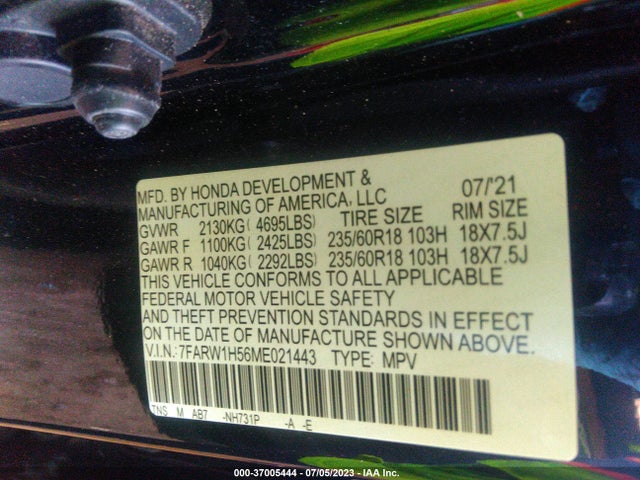 Honda CR-V EX 2021 7FARW1H56ME021443 Image 15