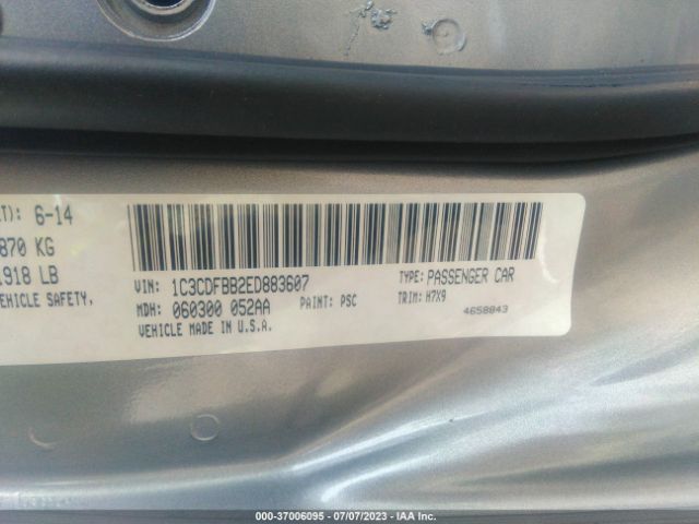 1C3CDFBB2ED883607 Dodge DART SXT