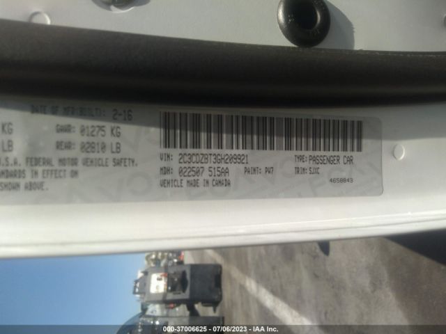 2C3CDZBT3GH209921 Dodge Challenger R/t Plus Shaker