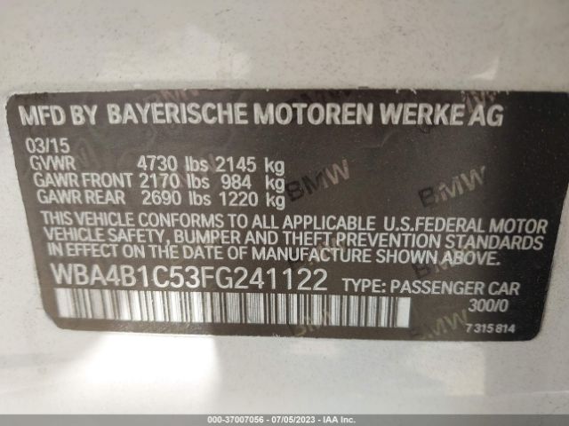 WBA4B1C53FG241122 BMW 4 Series 435i