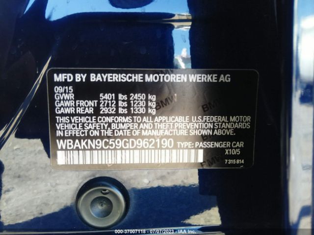 WBAKN9C59GD962190 BMW 5 Series 550i