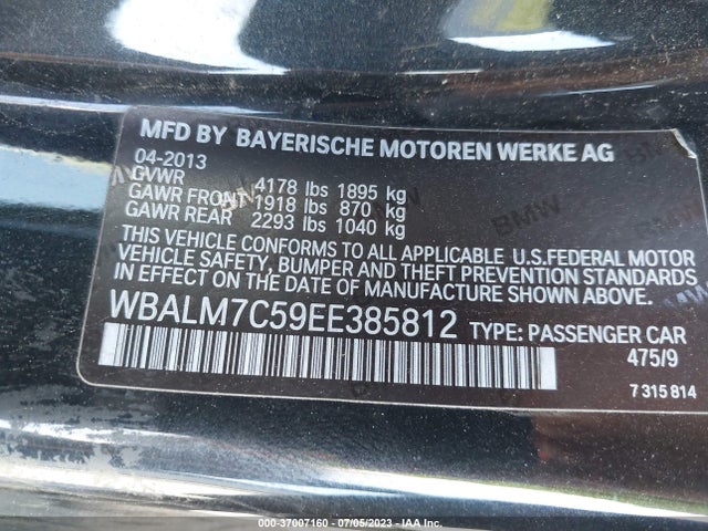 2014 BMW Z4, VIN: WBALM7C59EE385812
