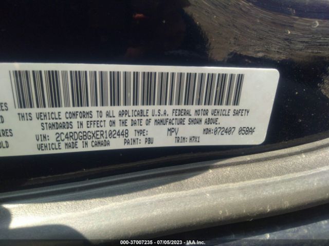 2C4RDGBGXER102448 Dodge Grand Caravan American Value Pkg