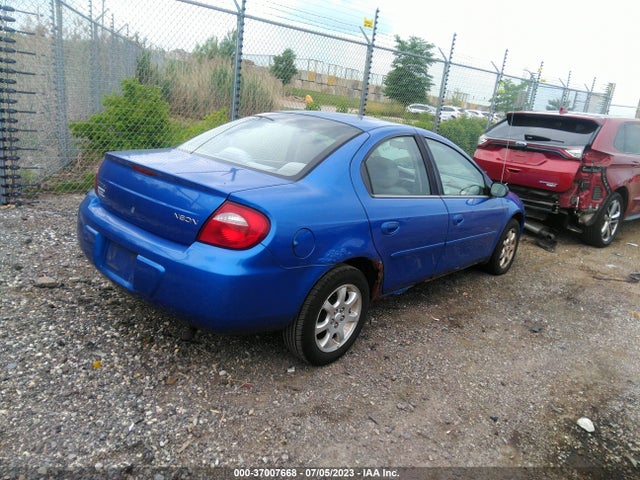 2005 DODGE NEON SXT VIN: 1B3ES56C75D172834