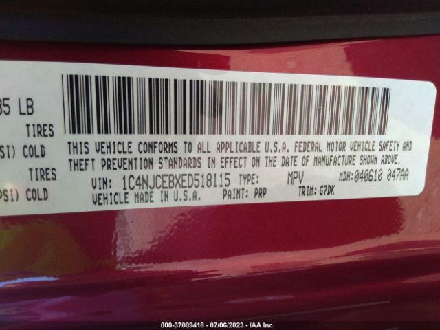 1C4NJCEBXED518115 Jeep Compass Latitude