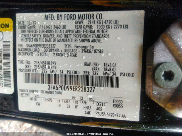 Ford Fusion Titanium 2014 3FA6P0D99ER238327 Image 15
