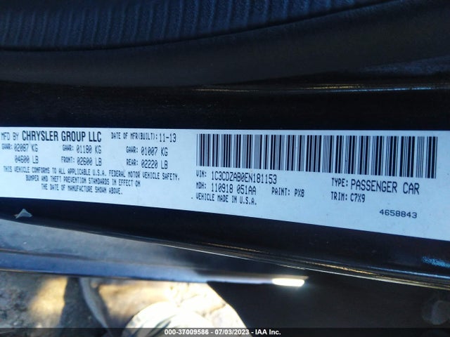 Dodge AVENGER SE 2014 1C3CDZAB0EN181153 Image 9